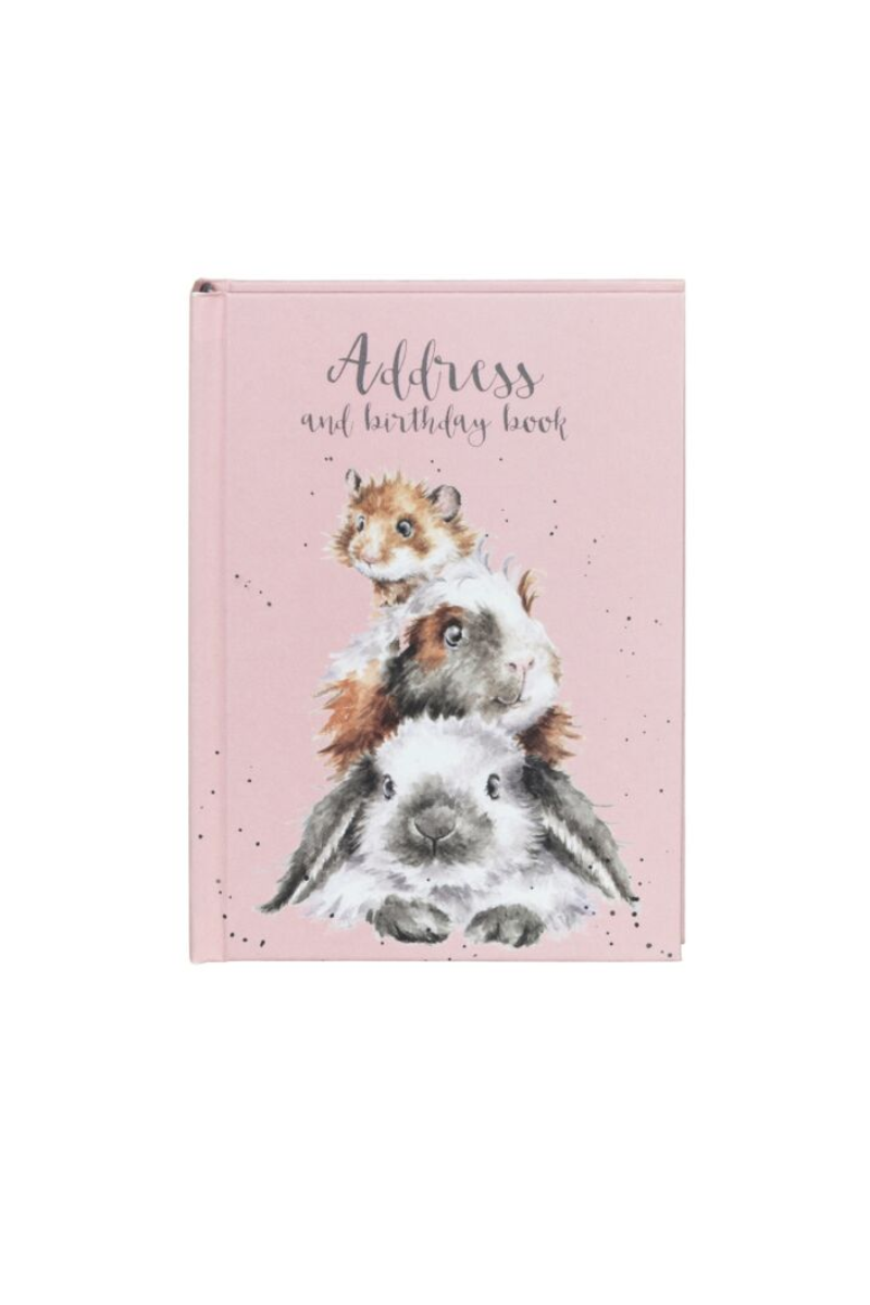 Light Gray Wrendale Designs 'Piggy in the Middle' Address & Birthday Book