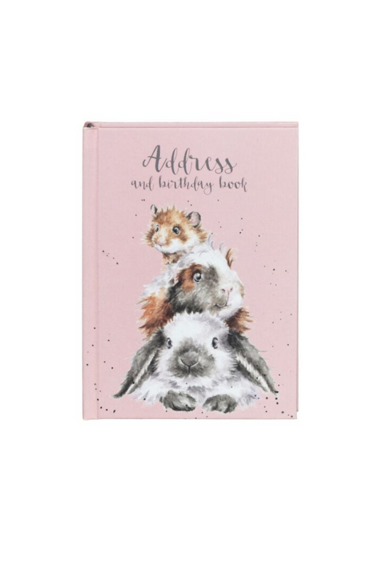 Light Gray Wrendale Designs 'Piggy in the Middle' Address & Birthday Book