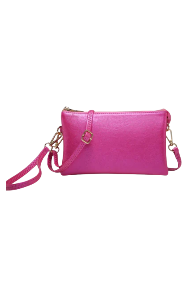 Maroon Jen & Co Riley Hobo Crossbody/Wristlet-Rubellite