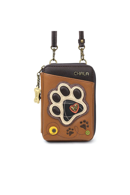 Sienna Chala Wallet Cossbody - Ivory Pawprint
