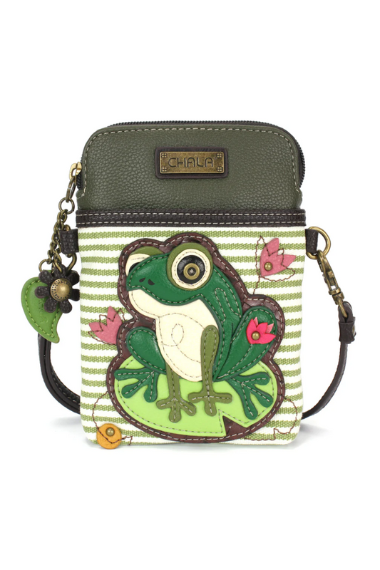 Dark Olive Green Chala Cellphone Crossbody - Lily Frog