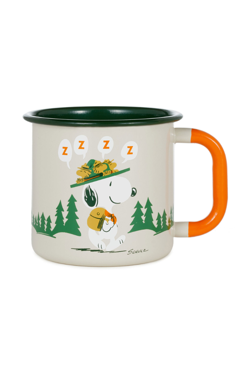 Light Gray Peanuts® Beagle Scouts Morning Roll Call Mug, 19oz.