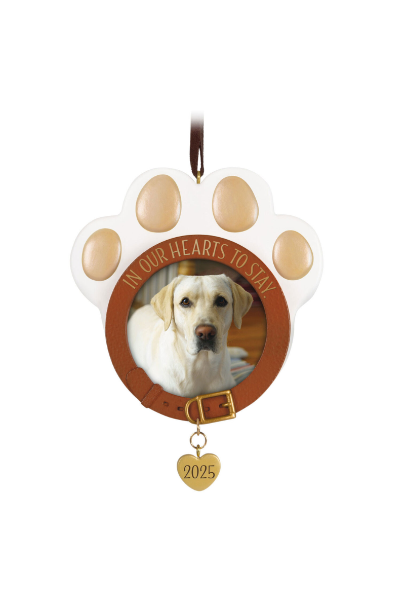 Light Gray 2025 Ornament - In Our Hearts to Stay 2025 Photo Frame Ornament