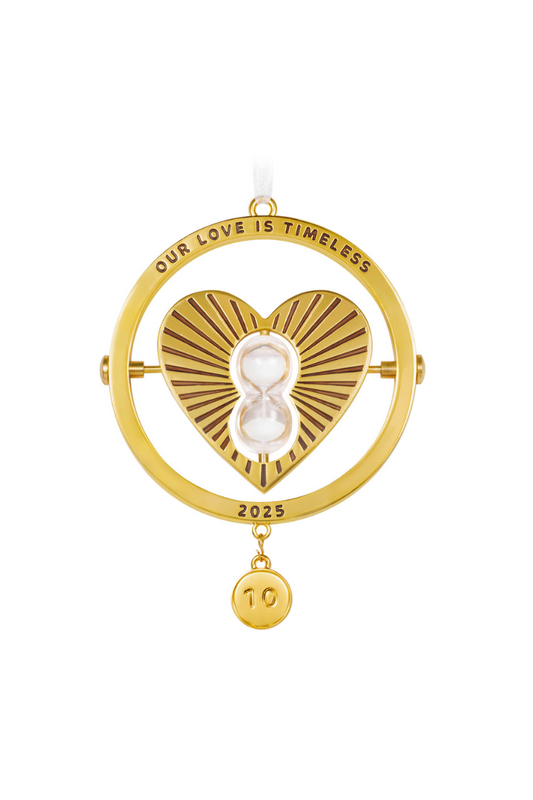Dark Khaki 2025 Ornament - Our Love Is Timeless 2025 Metal Ornament