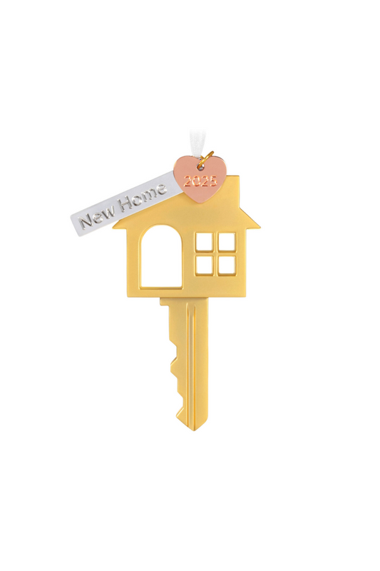 Tan 2025 Ornament - New Home 2025 Metal Ornament