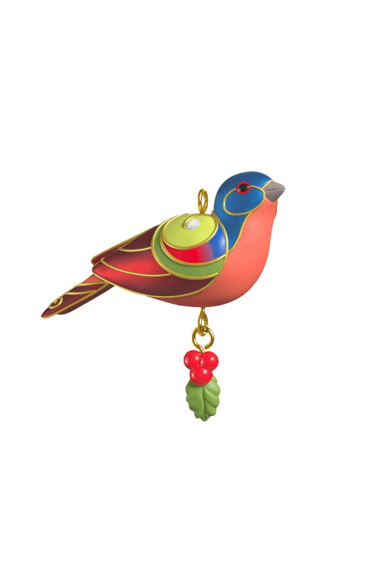 Sienna 2025 Ornament - Mini Painted Bunting Ornament, 0.75"