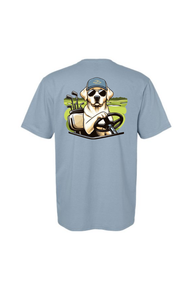 Dark Gray Shady Lab Golfer T-Shirt
