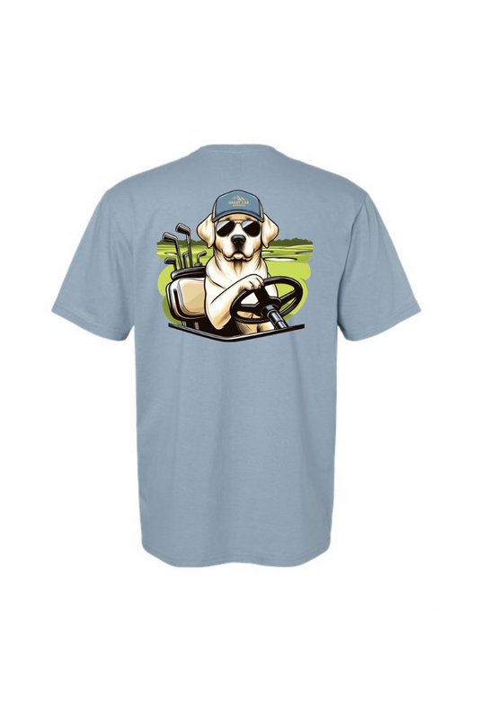 Dark Gray Shady Lab Golfer T-Shirt