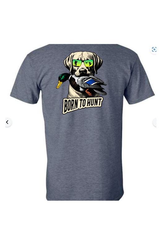 Dim Gray Shady Lab Born to Hunt T-Shirt