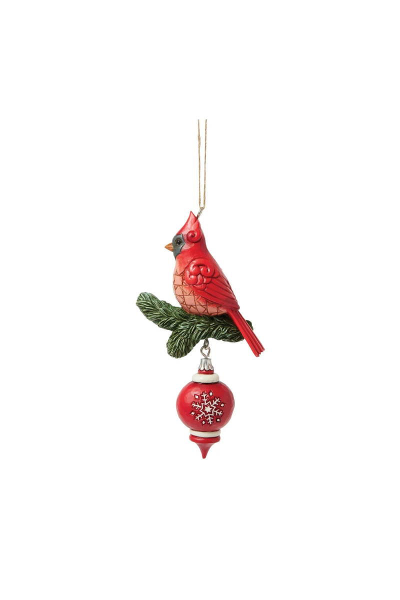 Brown Jim Shore - Nordic Noel Cardinal Ornament
