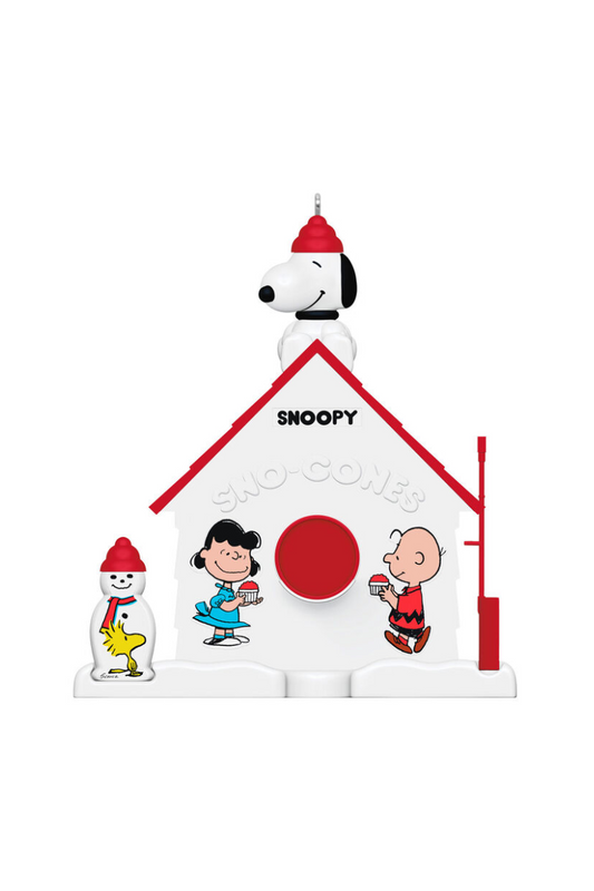 White Smoke 2025 Ornament - The Peanuts® Gang 75th Year Sno-Cones with Friends Ornament