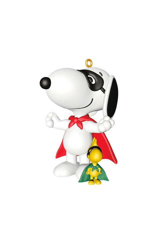 Dark Slate Gray 2025 Ornament - Peanuts® Spotlight on Snoopy Masked Marvel Ornament