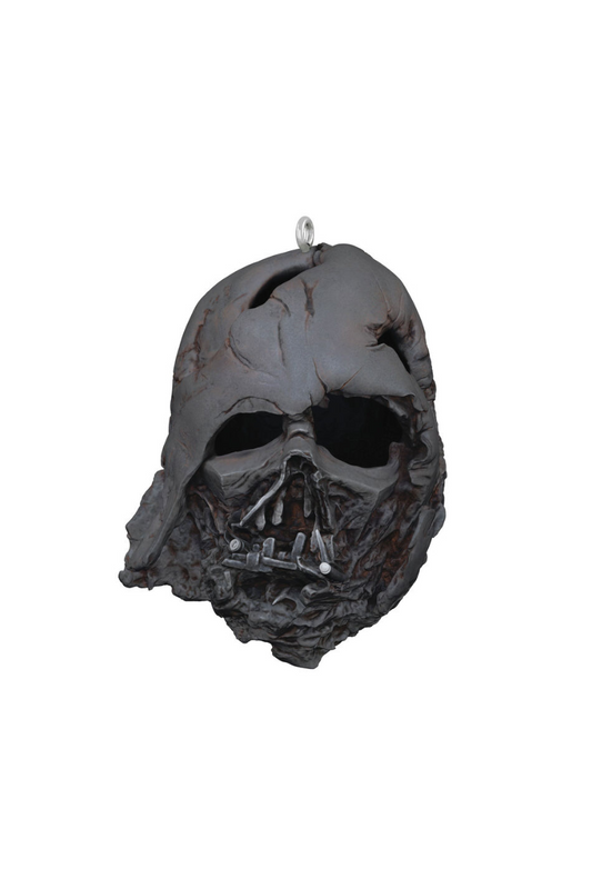 Dark Slate Gray 2025 Ornament - Star Wars: The Force Awakens™ 10th Year Darth Vader™ Pyre Helmet Ornament