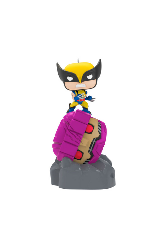 Dim Gray 2025 0rnament - Marvel X-Men Wolverine Defeats Sentinel Funko POP!® Ornament with Light