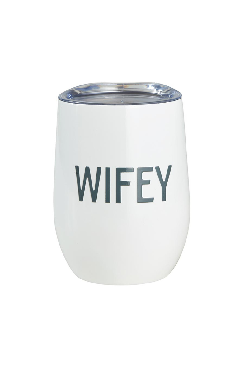 Lavender Santa Barbara Collection -Wine Tumbler - Wifey