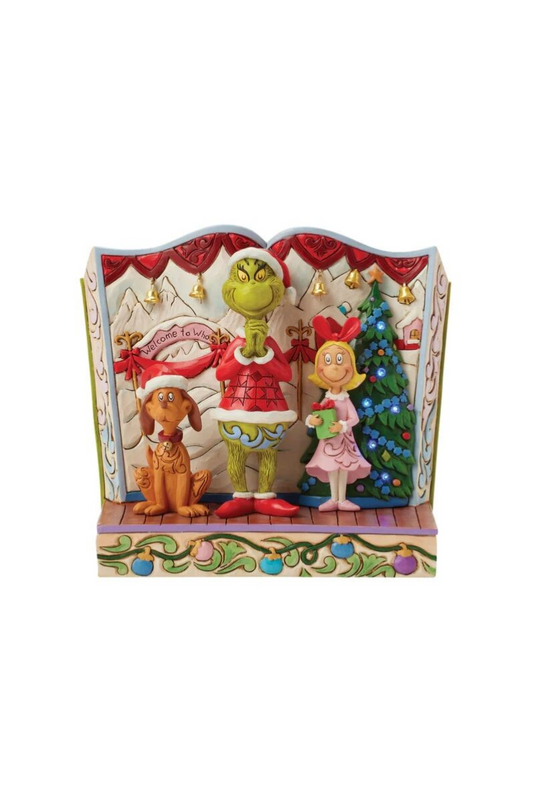 Tan Jim Shore - Grinch, Max and Cindy Lou Storybook