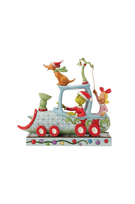 Gray Jim Shore - Grinch Max and Cindy Figurine