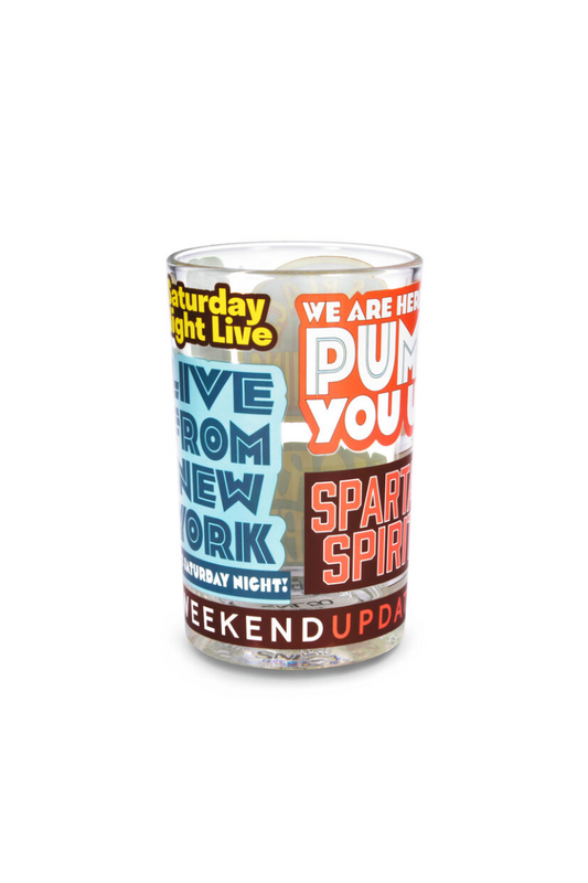 Light Gray SNL Best of SNL Slogans Collectible Drinking Glass