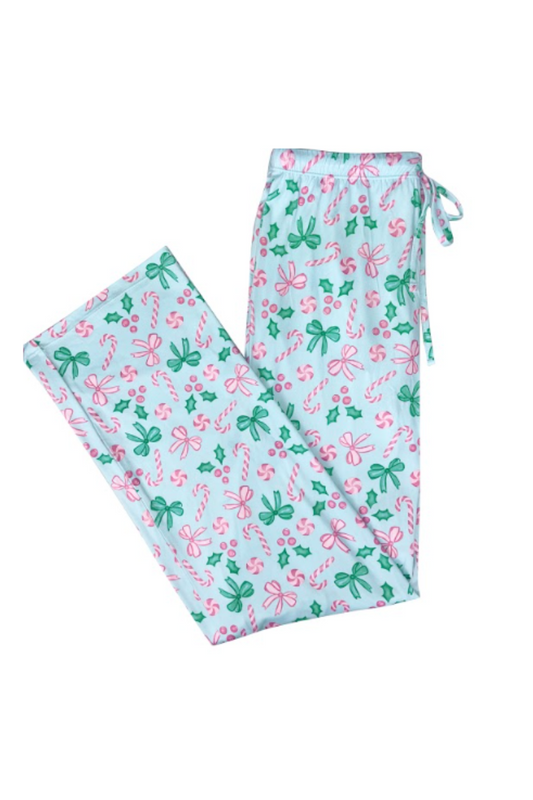 Light Gray Christmas Sugarplum Wishes Lounge Pants