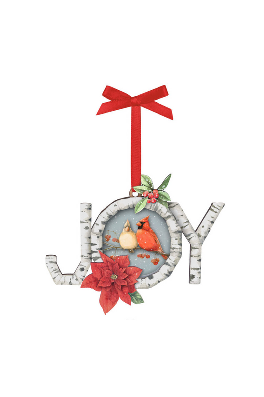 Gray 2025 Ornament - Marjolein Bastin Charming Cardinals Papercraft Ornament