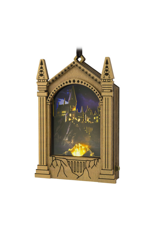 Dark Olive Green 2025 Ornament - Harry Potter™ Hogwarts™ Musical Papercraft Ornament with Light