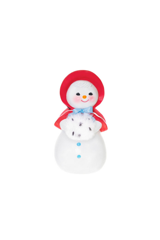 Lavender 2025 Ornament - Sweet Snow Girl Porcelain Ornament