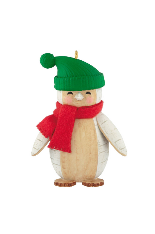 Tan 2025 Ornament - Birch Penquin Ornament