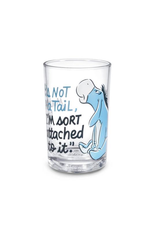 Light Gray Disney Winnie the Pooh Eeyore's Tail Collectible Drinking Glass, 13.5 oz.