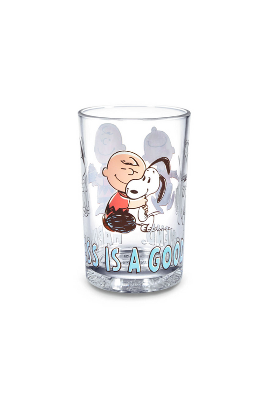 Light Gray Peanuts® Happiness Is a Good Friend Collectible Drinking Glass, 13.5 oz.