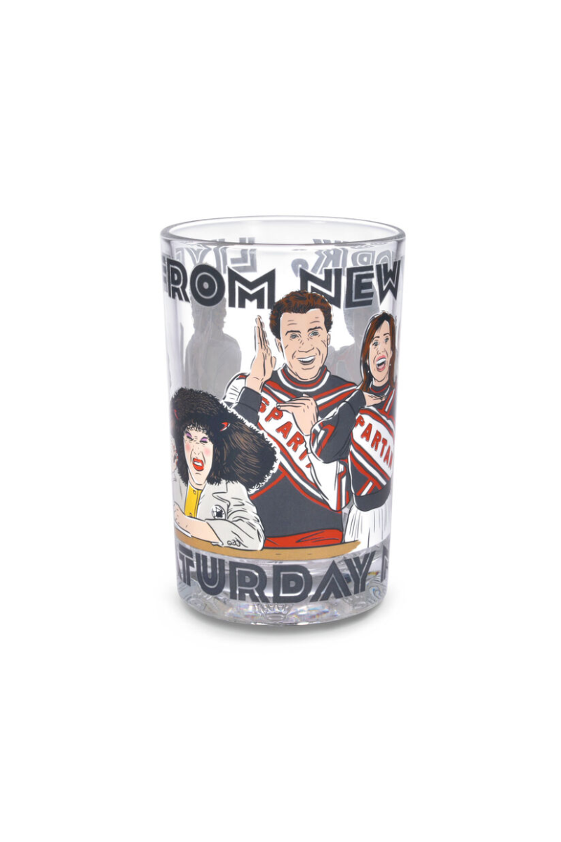 Light Gray SNL Live From New York Collectible Drinking Glass, 13.5 oz.