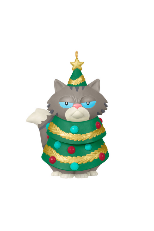 Rosy Brown 2025 Ornament - Festive Feline Ornament