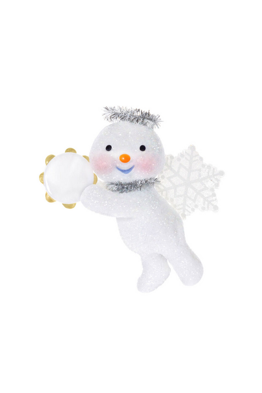 Lavender 2025 Ornament - Snow Angel with Tambourine Ornament