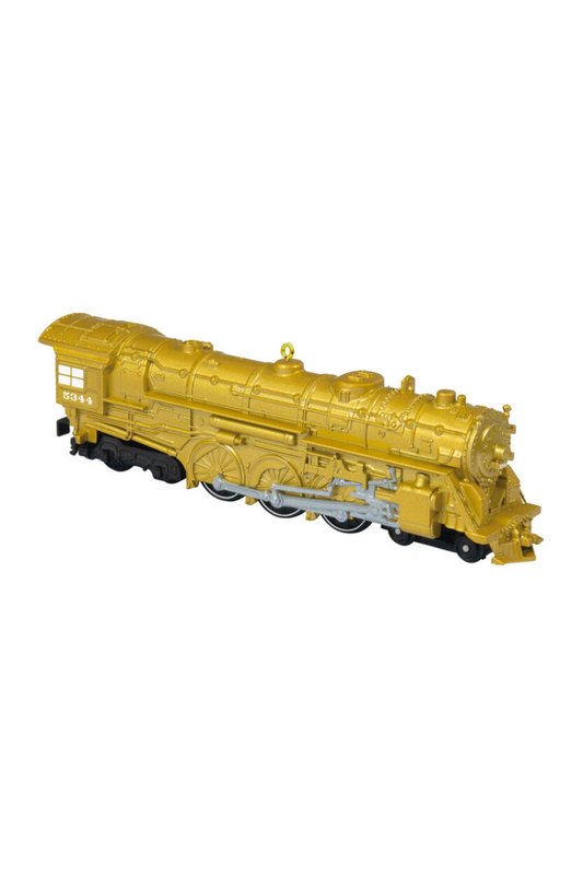Goldenrod 2025 Ornament - Lionel® Trains New York Central 700E Hudson Locomotive Metallic Gold Metal Ornament