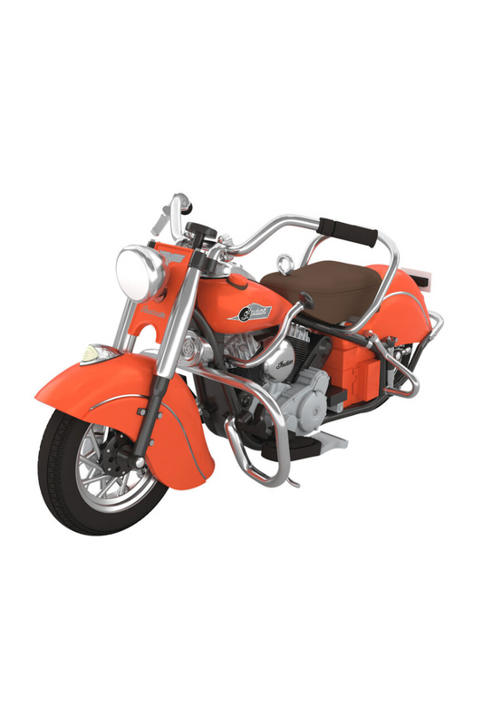 Dim Gray 2025 Ornament - 1953 Indian Chief Motorcycle Metal Ornament