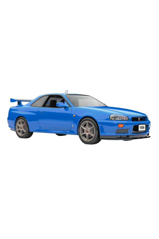 Steel Blue 2025 Ornament - 1999 Nissan Skyline GT-R 2025 Metal Ornament