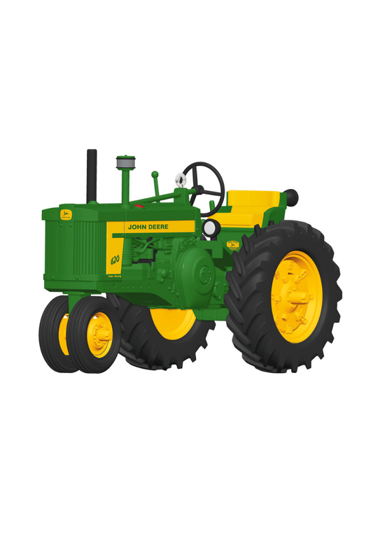 Dark Slate Gray 2025 Ornament - John Deere 620 Tractor Metal Ornament