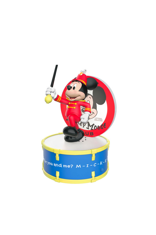 Steel Blue 2025 Ornament - Disney the Mickey Mouse Club 70 Years of Music and Fun Musical Ornament With Light