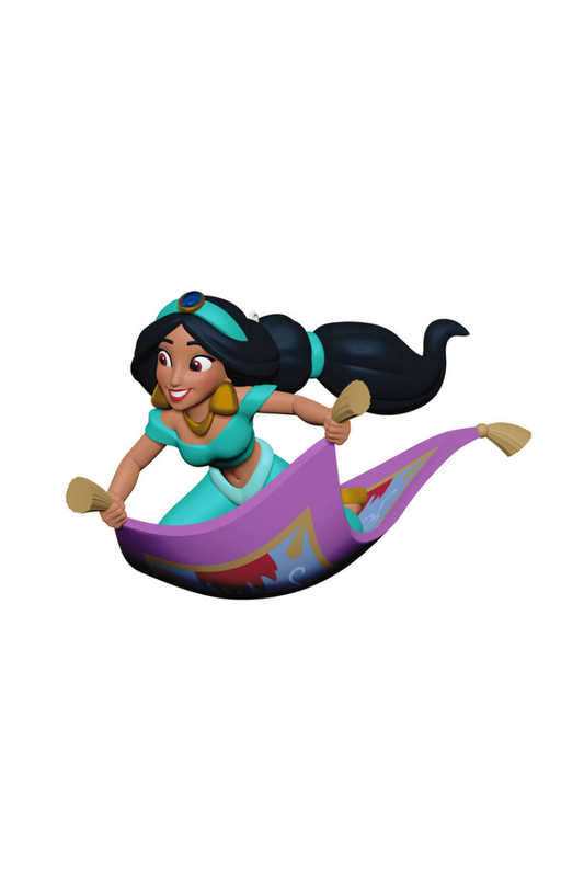 Dark Slate Gray 2025 Ornament - Disney Aladdin Jasmine's Magic Carpet Ride Ornament