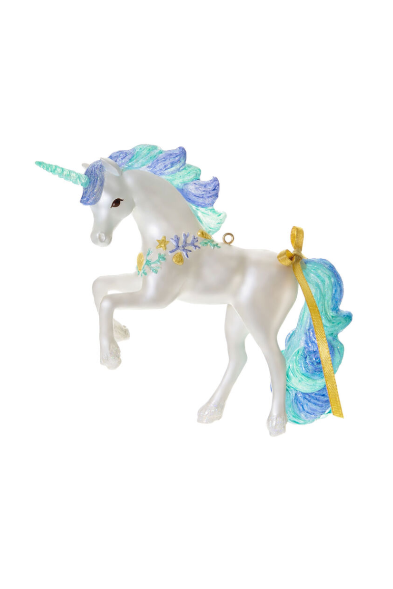 Light Gray 2025 Ornament - Sensational Seaside Unicorn Ornament