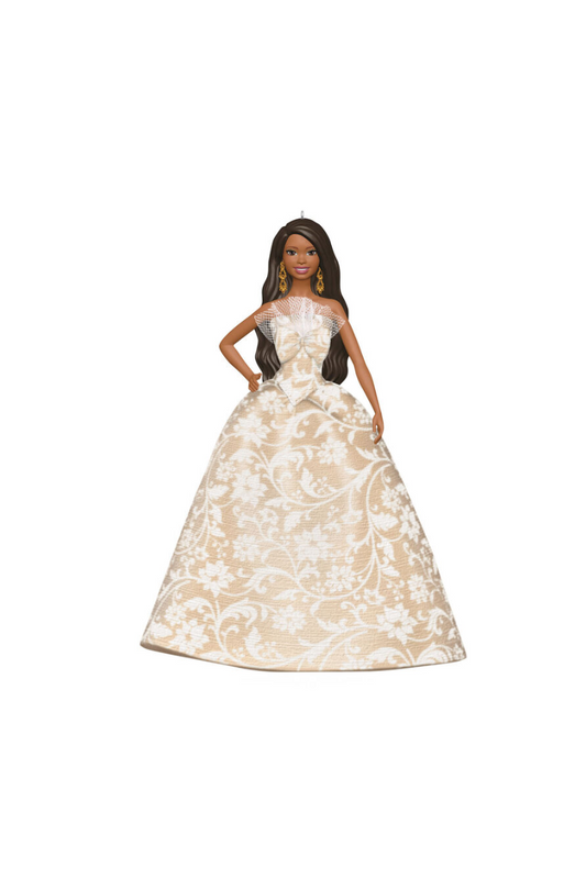 Light Gray 2025 Ornament - Black Holiday Barbie™ Ornament