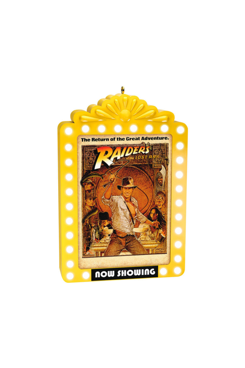 Sandy Brown 2025 Ornament - Indiana Jones™ and the Raiders of the Lost Ark™ Now Showing Ornament with Light