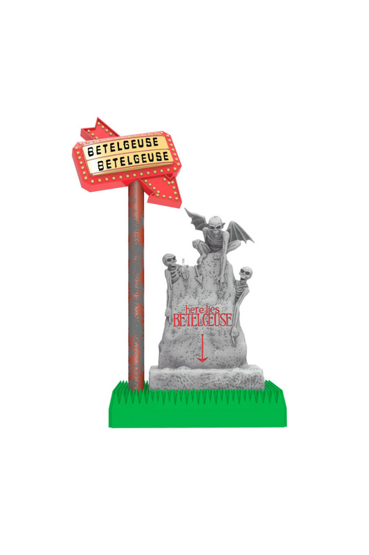 Rosy Brown 2025 Ornament - Beetlejuice™ Here Lies Beetlejuice™ Ornament with Light