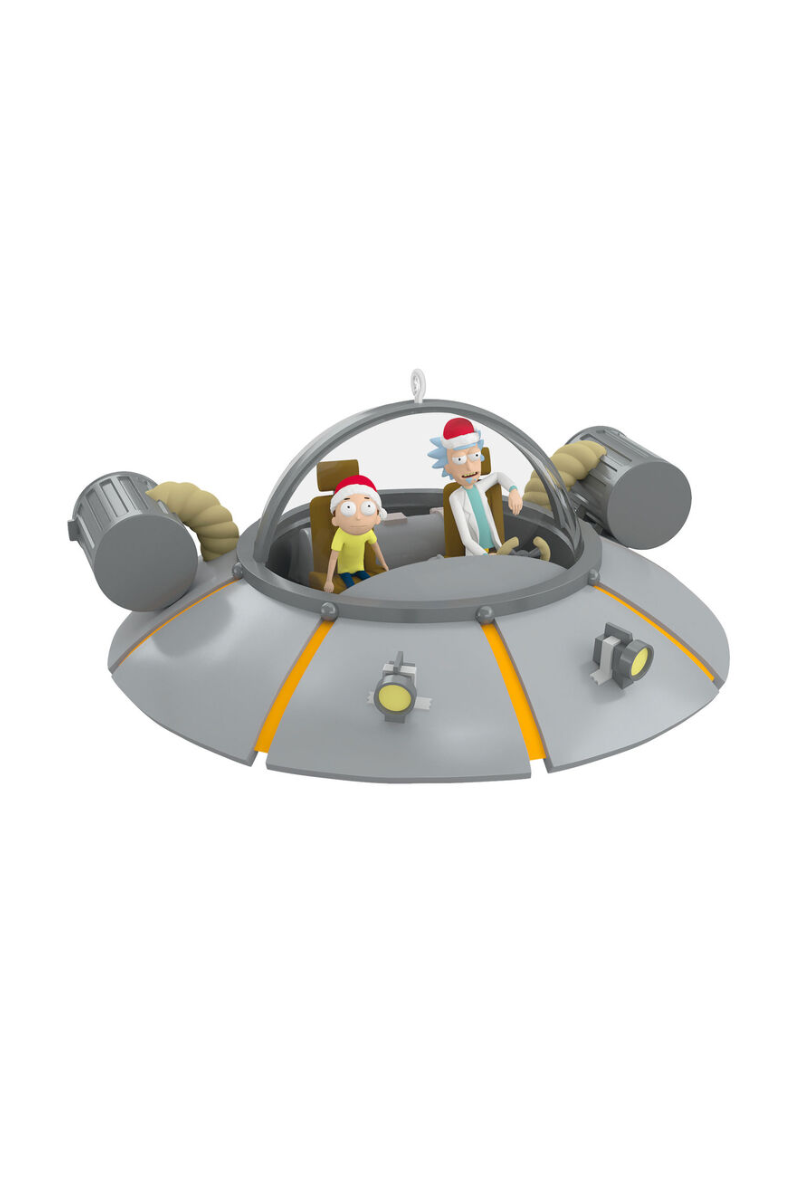 Dark Gray 2025 Ornament - Rick and Morty "Rick's Ship" Ornament
