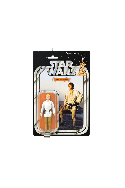 Light Gray 2025 Ornament - Star Wars™ Luke Skywalker™ Vintage Figure Ornament