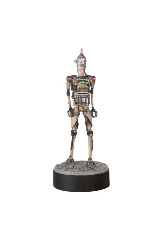 Dark Slate Gray 2025 Ornament - Star Wars: The Mandalorian™ Grogu™ Operating IG-12™ Ornament with Sound