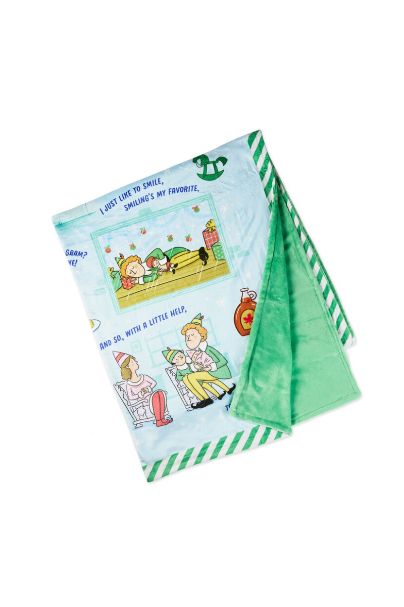 White Smoke Elf Journey to New York Throw Blanket, 50x60