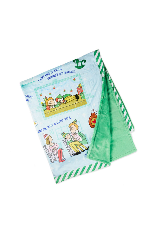 White Smoke Elf Journey to New York Throw Blanket, 50x60