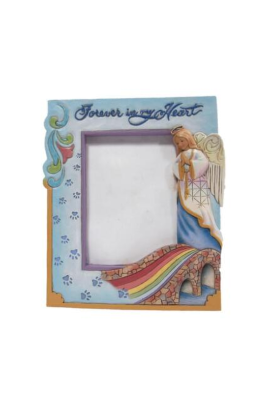 Light Gray Jim Shore Rainbow Bridge Photo Frame