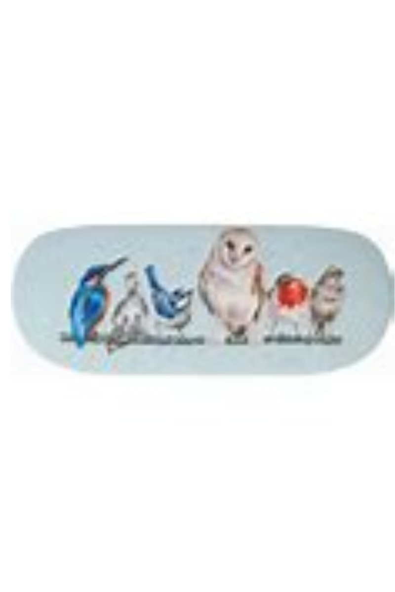 Light Gray Wrendale Designs Pottering About' Bird Glasses Case