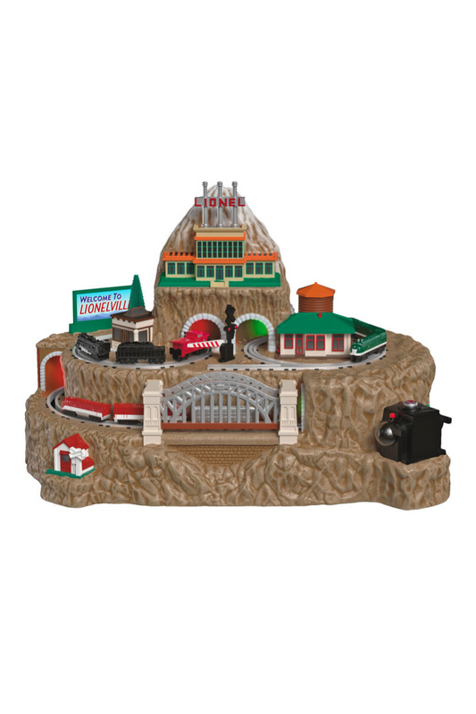 Dim Gray 2025 Ornament - Lionel® Trains Lionelville® Tabletop Decoration with Light, Sound and Motion